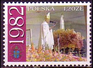 Polen Mi.Nr. 4022 25 J.Pontifikat Johannes Paul II, 1982, Fatima (1,20)