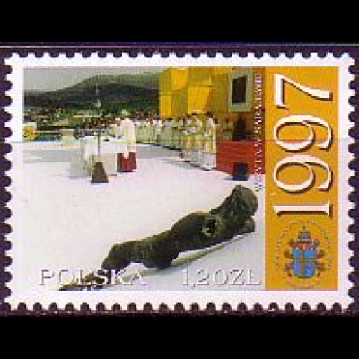 Polen Mi.Nr. 4037 25 J.Pontifikat Johannes Paul II, 1997, Sarajewo (1,20)