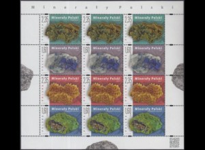 Polen Mi.Nr. Klbg.4632-35 Mineralien (mit 3x4632-35)