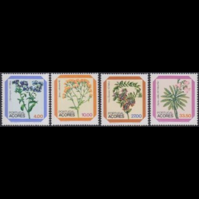 Portugal-Azoren Mi.Nr. 349-52 Freim. Blumen (4 Werte)