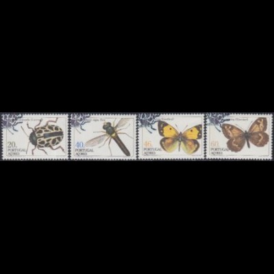 Portugal-Azoren Mi.Nr. 369-72A Insekten (4 Werte)