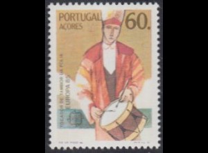 Portugal-Azoren Mi.Nr. 373 Europa 85, Europ.Jahr der Musik, Trommel (60)