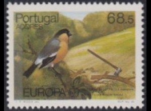 Portugal-Azoren Mi.Nr. 376 Europa 86, Natur- und Umweltschutz, Gimpel (68,5)