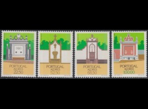 Portugal-Azoren Mi.Nr. 377-80A Regionale Architektur, Brunnen (4 Werte)
