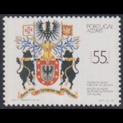 Portugal-Azoren Mi.Nr. 395 Wappen Provinz Azoren (55)