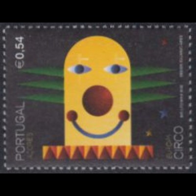 Portugal-Azoren Mi.Nr. 483C Europa 02, Zirkus, Clown (0,54)