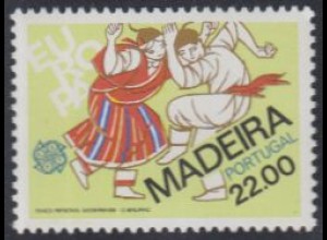 Portugal-Madeira Mi.Nr. 70 Europa 81, Folklore, Tanzpaar (22,00)