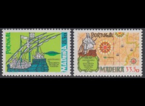 Portugal-Madeira Mi.Nr. 71-72 Entdeckung der Insel Madeira (2 Werte)