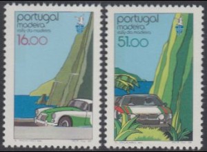 Portugal-Madeira Mi.Nr. 91-92 25Jahre Rallye Madeira (2 Werte)