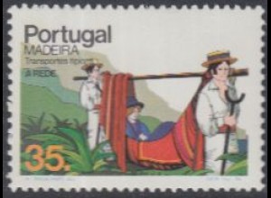 Portugal-Madeira Mi.Nr. 94A Transportmittel, Sänfte (35)