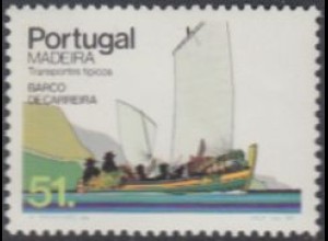 Portugal-Madeira Mi.Nr. 96A Transportmittel, Küstenboot (51)