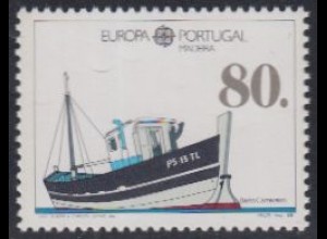 Portugal-Madeira Mi.Nr. 118b Europa 88, Transp.u.Komm.mittel, Postboot (80)