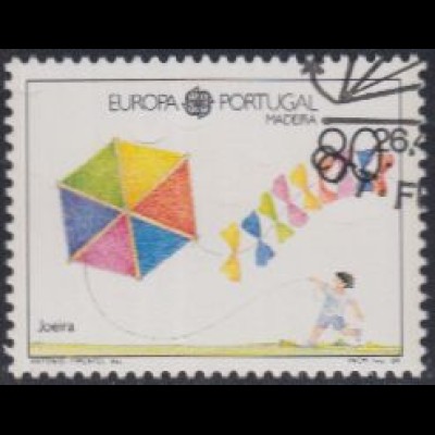 Portugal-Madeira Mi.Nr. 125 I Europa 89, Kinderspiele, Drachensteigen (80)