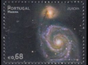 Portugal-Madeira Mi.Nr. 297 Europa 09, Astronomie, Galaxie M51 (0,68)