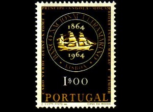 Portugal Mi.Nr. 957 100 Jahre Nationale Überseebank, Dampfsegelschiff (1.00)