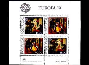 Portugal Mi.Nr. Block 27 Europa 1979 Geschichte des Post- und Fernmeldewesens