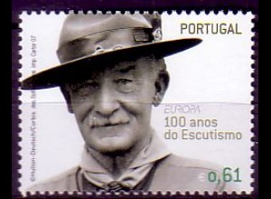 Portugal Mi.Nr. 3157 Europa 07, Pfadfinder, Baden Powell (0,61)