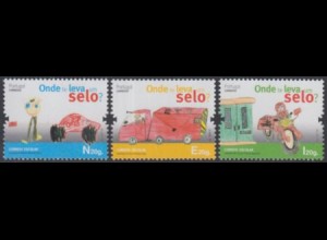 Portugal Mi.Nr. 3891-93 Schulpost, Maschine Post-Schülerzeichnungen (3 Werte)