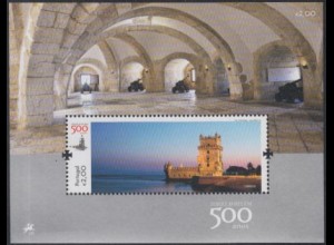 Portugal Mi.Nr. Block 377 500Jahre Festung Torre de Belém