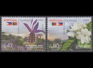 Portugal MiNr. 4204-05 Dipl.Beziehungen z.Philippinen, Lavendel,Jasmin (2 Werte)