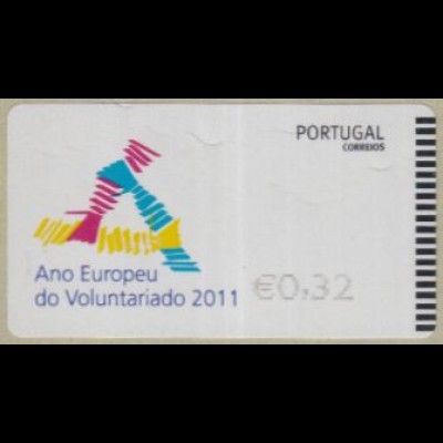 Portugal ATM Mi.Nr. 74 Freim. Europ.Jahr d.Freiwilligentätigkeit, skl. (0,32)