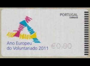 Portugal ATM Mi.Nr. 74 Freim. Europ.Jahr d.Freiwilligentätigkeit, skl. (0,80)