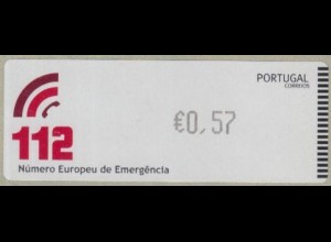 Portugal ATM Mi.Nr. 77 Freim. Notruf 112, skl. (0,57)