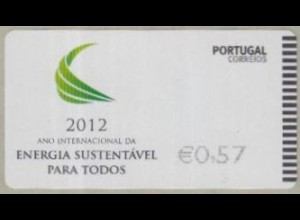 Portugal ATM Mi.Nr. 80 Freim. Int.Jahr der nachhaltigen Energie, skl. (0,57)
