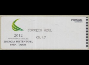 Portugal ATM Mi.Nr. 81 Freim. Nachhalt.Energie m.Zudr.CORREIO AZUL, skl. (0,47)