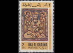 Ras al Khaima Mi.Nr. 168A Deckengemälde König mit Gefolge (2)