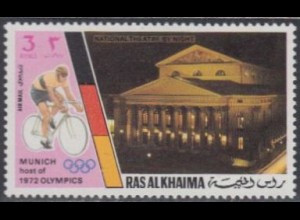 Ras al Khaima Mi.Nr. 728A Olympia 1972 München, Nationaltheater (3)