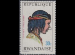 Ruanda Mi.Nr. 440A Afrik. Kopfbedeckungen, Tschad (30)