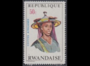 Ruanda Mi.Nr. 441A Afrik. Kopfbedeckungen, Niger (50)