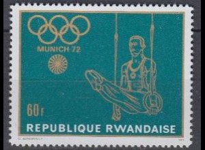 Ruanda Mi.Nr. 462A Olympiade 1972 München, Turnen, gez. (60)