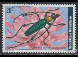 Ruanda Mi.Nr. 930A Käfer, Euporus strangulatus Serv (20)