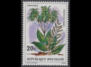 Ruanda Mi.Nr. 984A Bäume, Polyscias fulva (20)