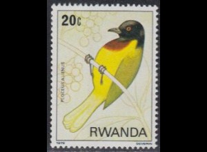 Ruanda Mi.Nr. 1019A Vögel, Ploceus alienus (20)