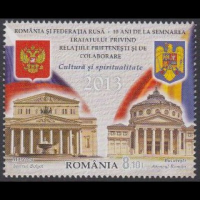 Rumänien Mi.Nr. 6725 10Jahre Freundschaftsvertrag mit Russland (8,10)