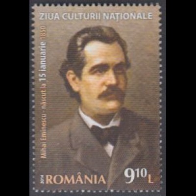 Rumänien Mi.Nr. 6772 Nat.Tag der Kultur, M.Eminescu (9,10)
