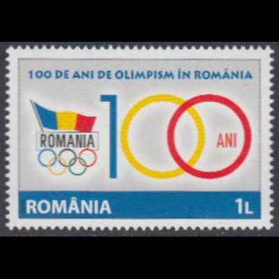 Rumänien Mi.Nr. 6865 100Jahre Rumänisches Olympisches Komitee (1)