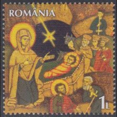 Rumänien Mi.Nr. 6900A Weihnachten, Ikone Christi Geburt (1)