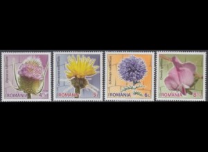 Rumänien Mi.Nr. 7023-26 Dornige Blumen (4 Werte)