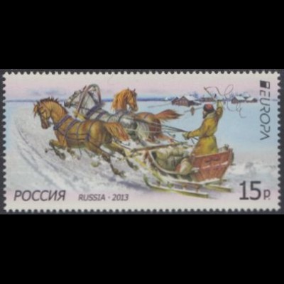 Russland Mi.Nr. 1925 Europa 13, Postfahrzeuge, Pferdeschlitten (15)