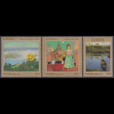 Russland Mi.Nr. 1935-37 Zeitgenössische Kunst (3 Werte)