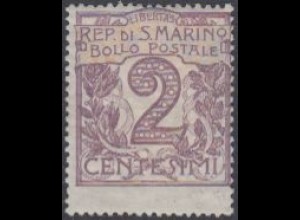San Marino Mi.Nr. 34 Freim. Ziffer (2)