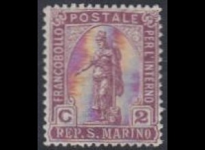 San Marino Mi.Nr. 81 Freim. F.Inlandsverkehr, Freiheitsgöttin (2)