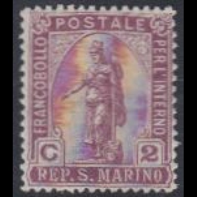 San Marino Mi.Nr. 81 Freim. F.Inlandsverkehr, Freiheitsgöttin (2)