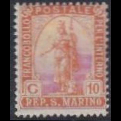 San Marino Mi.Nr. 83 Freim. F.Inlandsverkehr, Freiheitsgöttin (10)