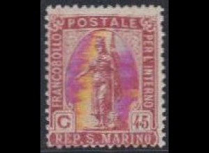 San Marino Mi.Nr. 86 Freim. F.Inlandsverkehr, Freiheitsgöttin (45)