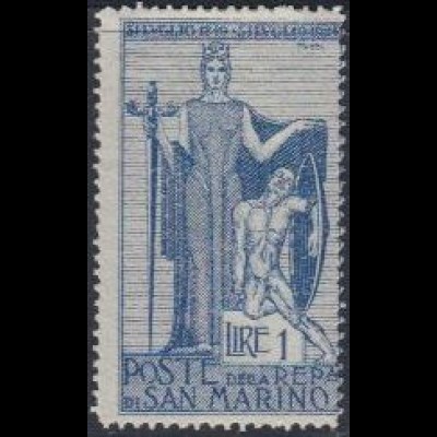San Marino Mi.Nr. 103 Flucht Garibaldis nach San Marino, Allegorie (1)